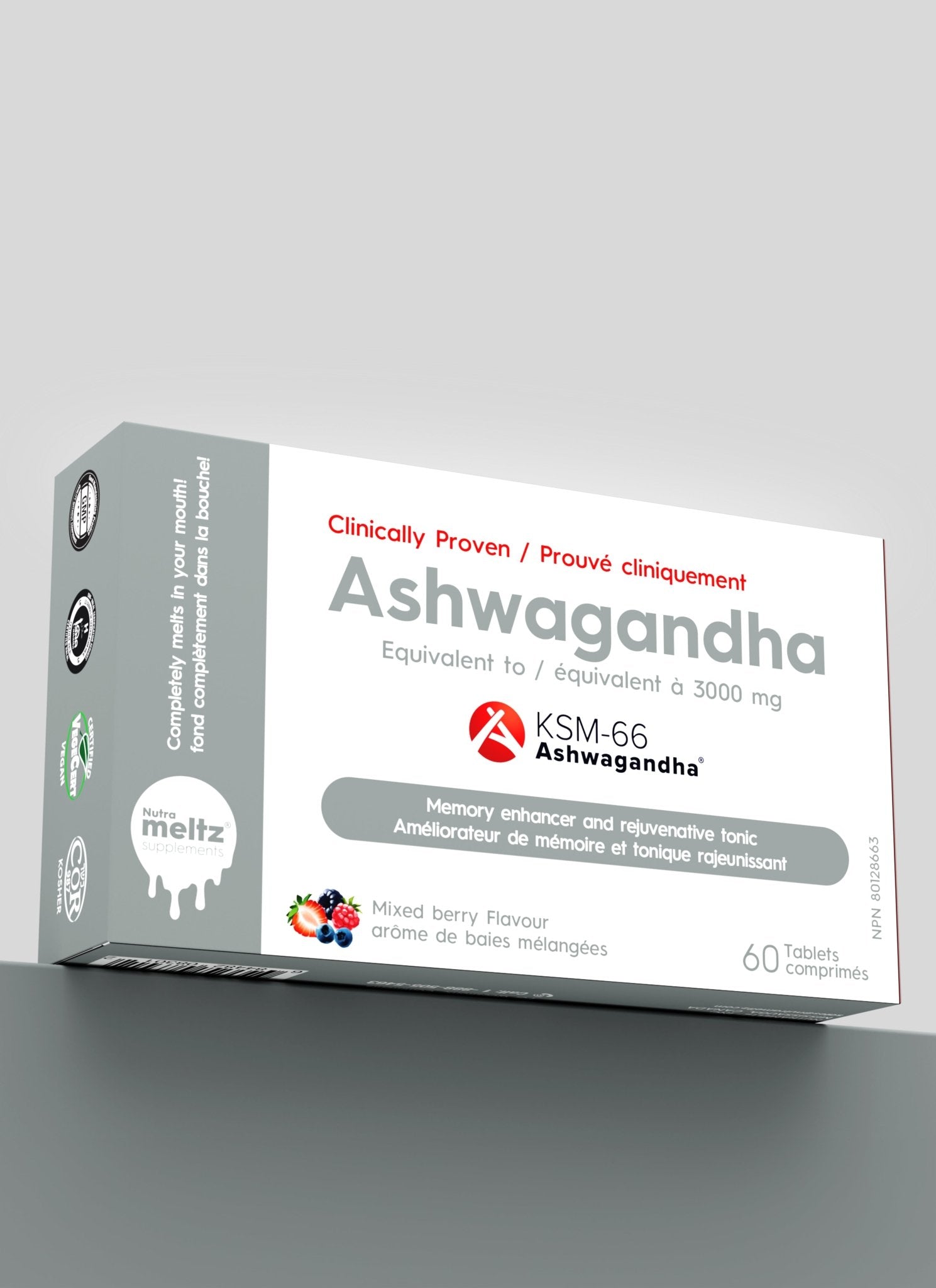 Ashwagandha - Nutrameltz Inc - Quick Dissolving tablets