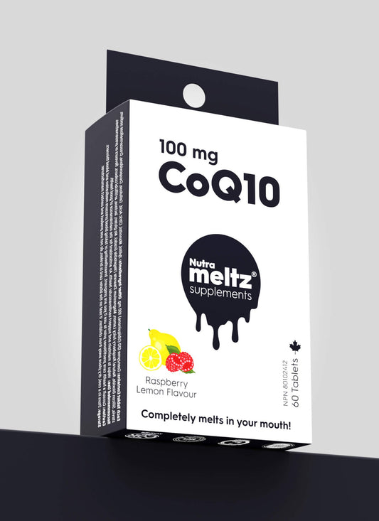Coenzyme Q10 100mg - Nutrameltz Inc - Quick Dissolving tablets