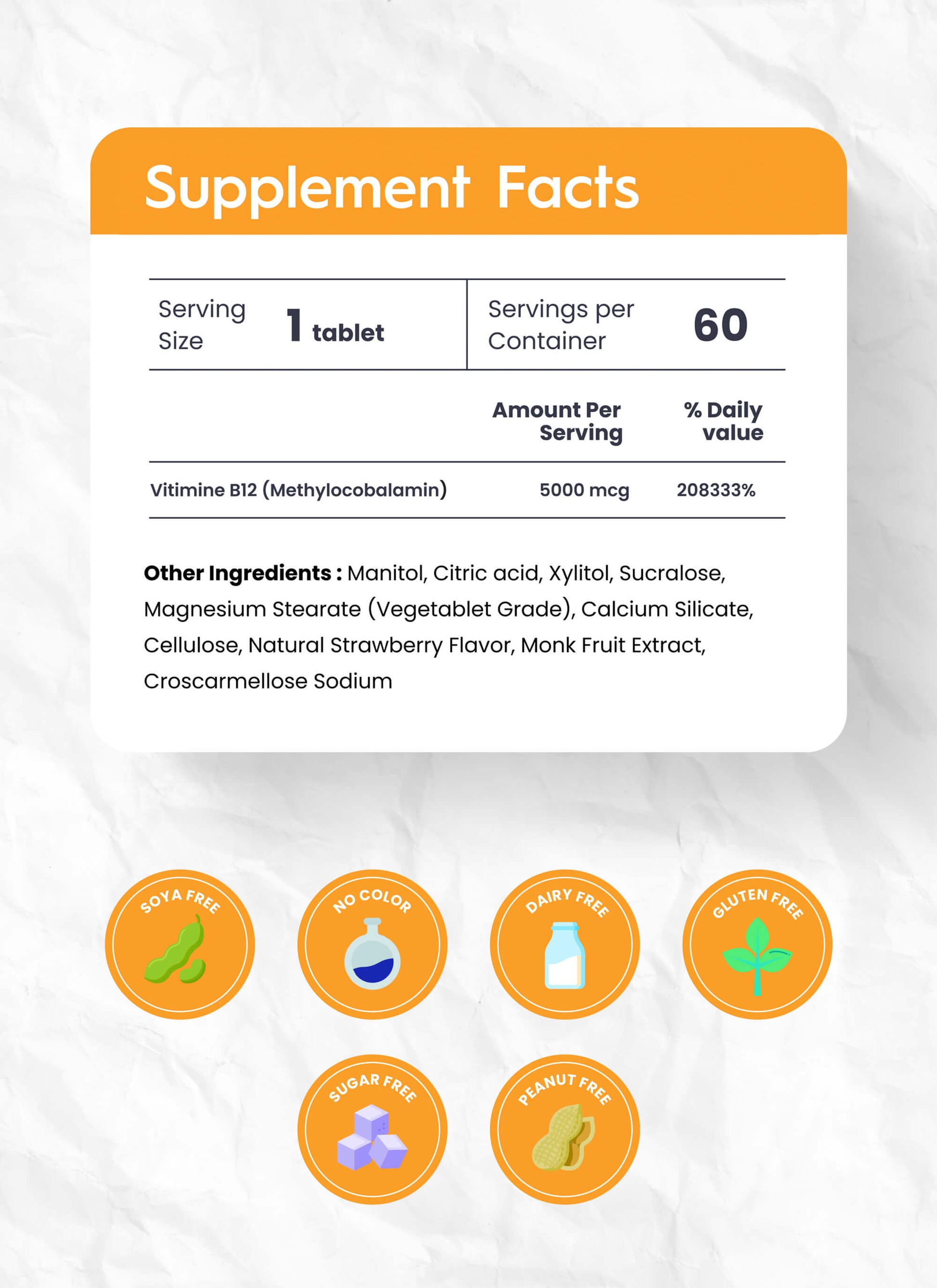 Vitamin B12 Max 5000 mcg