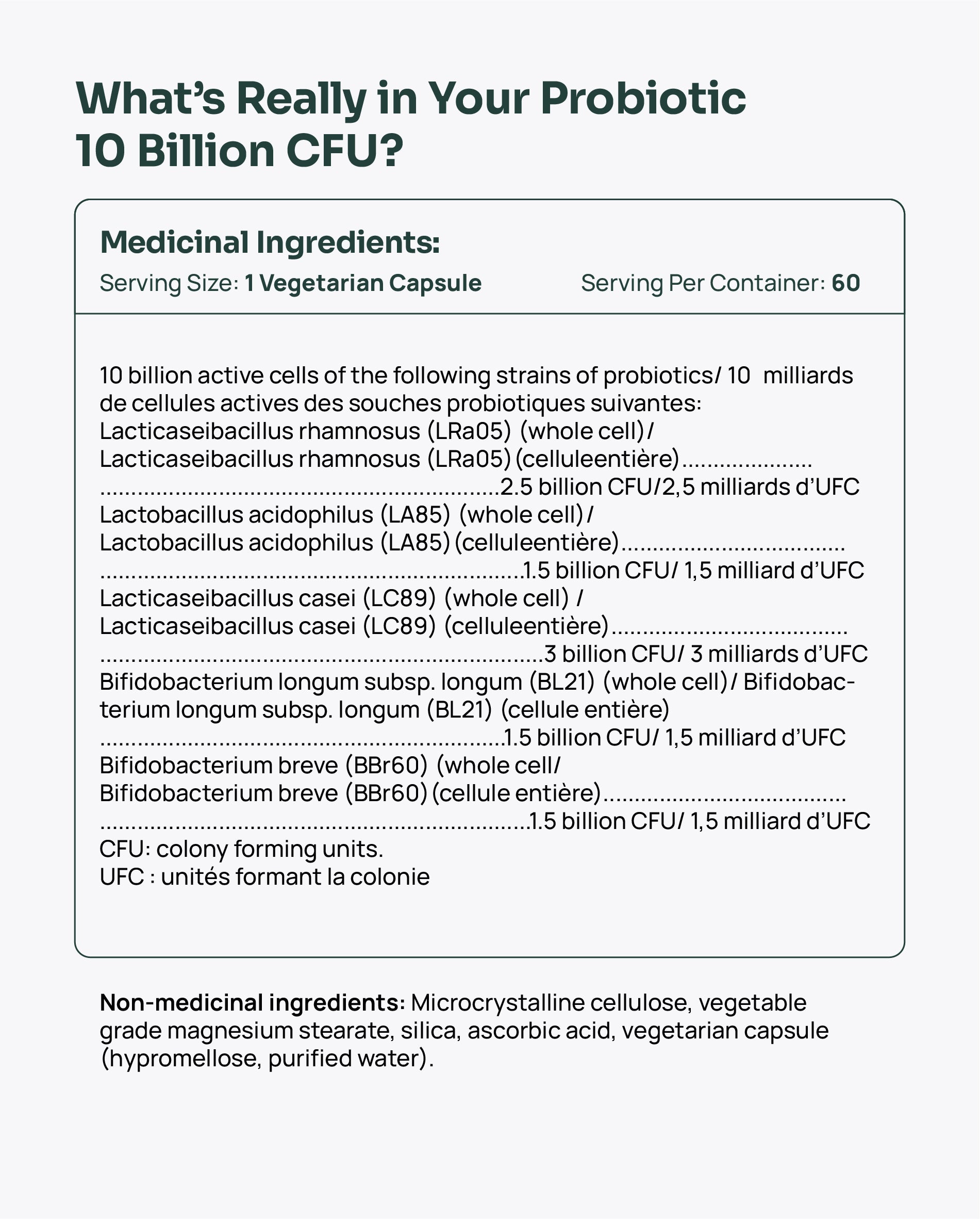 Probiotic 10 Billion CFU
