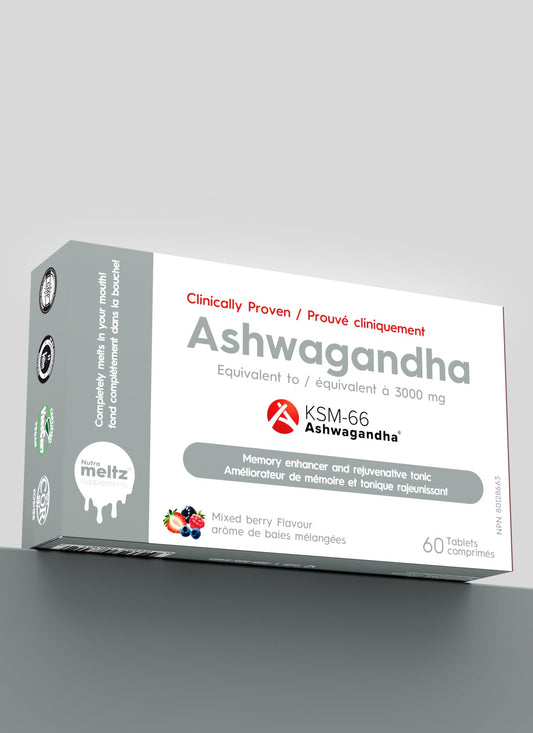 Ashwagandha - Nutrameltz Inc - Quick Dissolving tablets