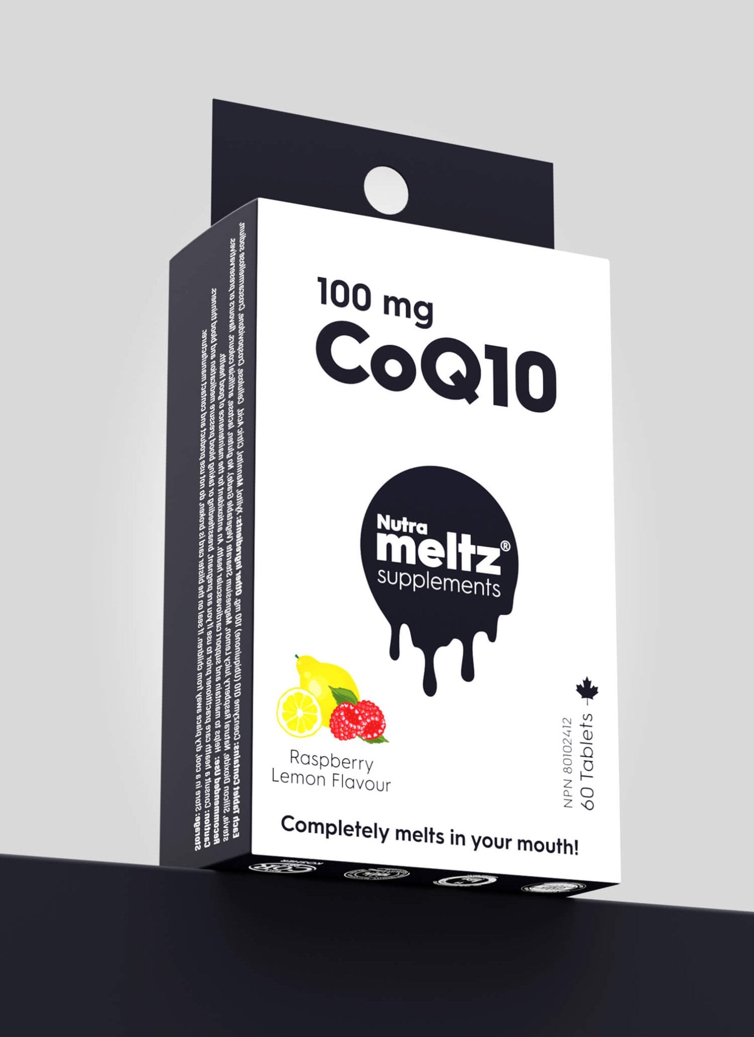 Coenzyme Q10 100mg - Nutrameltz Inc - Quick Dissolving tablets