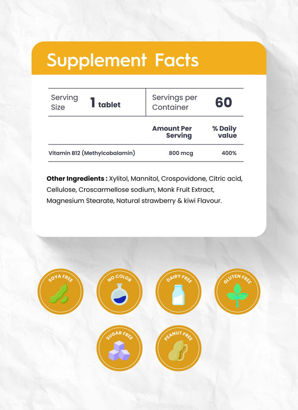 Kids Vitamin B12 800 mcg